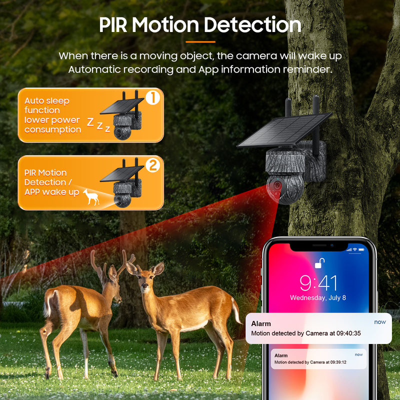 Load image into Gallery viewer, 2K HD 3MP  CamouflageSolar Security  Camera  wireless 4G / WIFI