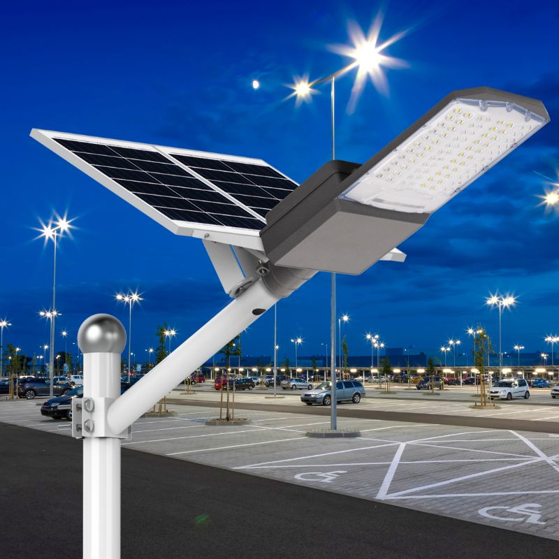 Load image into Gallery viewer, 1200W 1500W Solar Parking lot Light -40000lumens