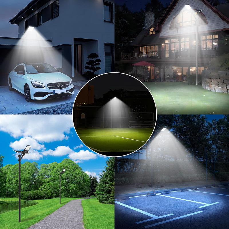 Load image into Gallery viewer, 1600W Solar parking lot lights 40,000 lumens