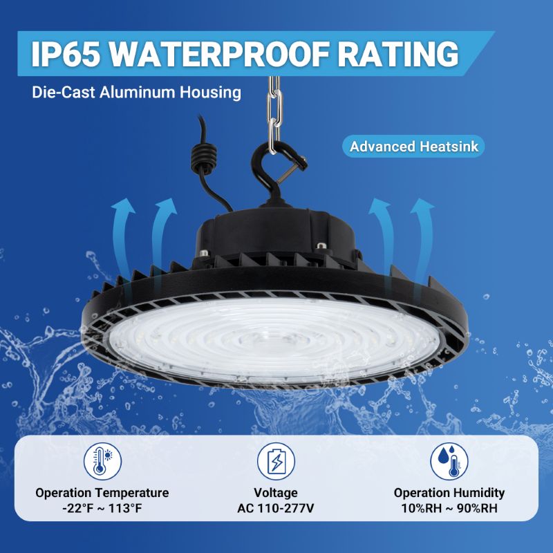 Load image into Gallery viewer, 100W LED UFO high bay light-15,000 lumens