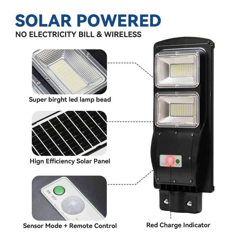 Load image into Gallery viewer, 60W 90W 120W Solar Street Light -ES04 Series
