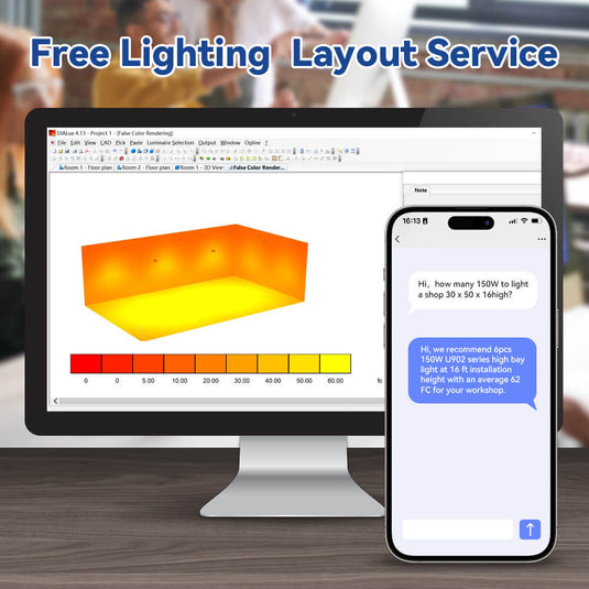 8 Pack 150W LED High Bay Light