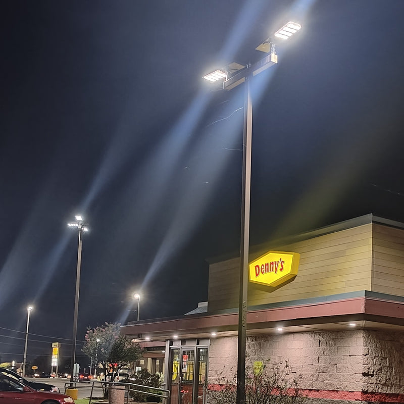Load image into Gallery viewer, Commerical Solar Power LED Parking Lot Light -50,000 lumens