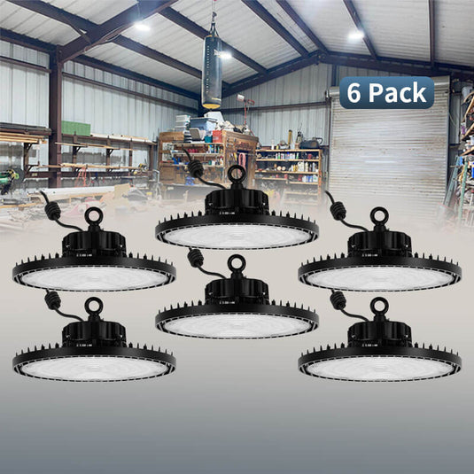 6 Pack 200W UFO LED high bay light -5000K