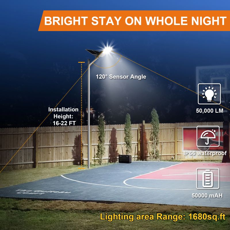 Load image into Gallery viewer, 1800W solar street light with 20ft /16ft pole