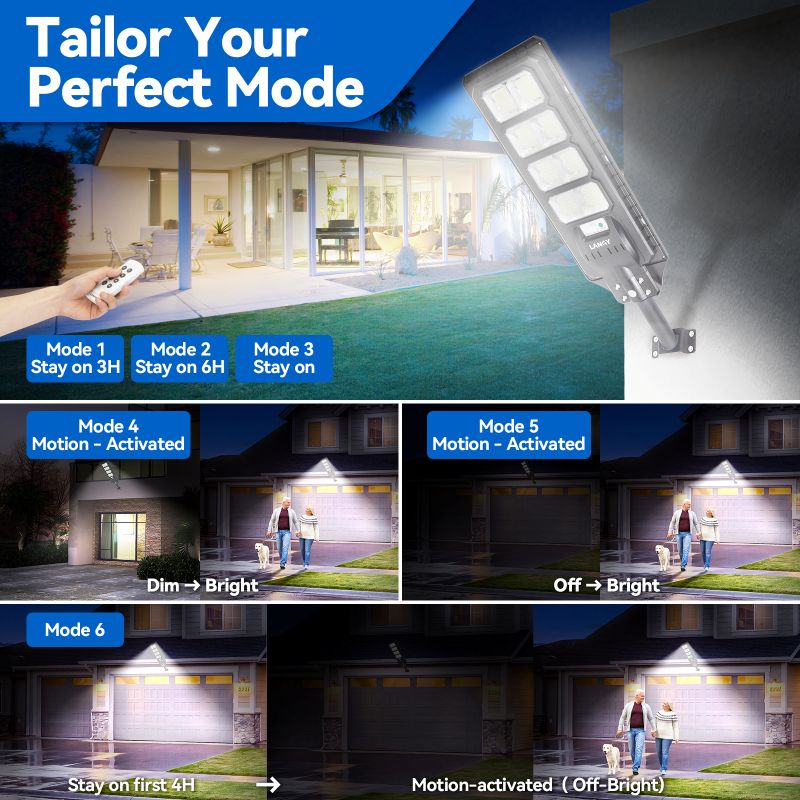 Load image into Gallery viewer, 4 Pack Solar Parking lot lights (bracket included)-25,000 lumens