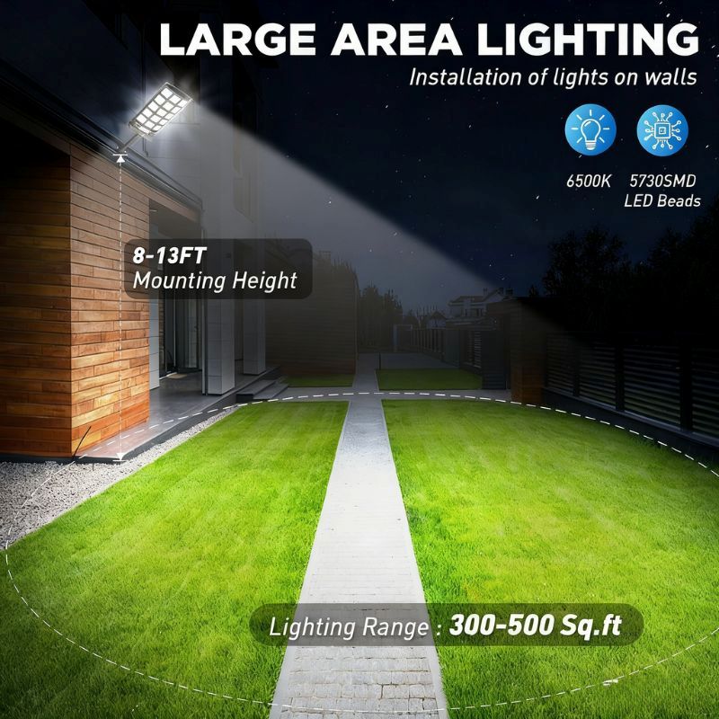 Load image into Gallery viewer, 70W Solar Outdoor Dusk to Dawn Lights -7000 lumens ( 1 PC )