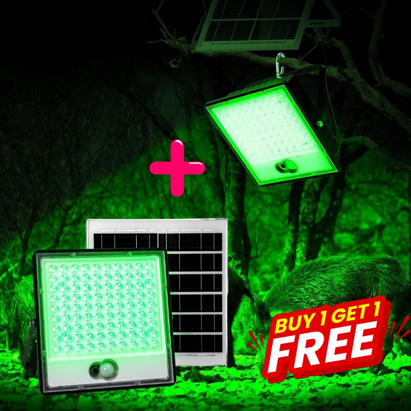 Load image into Gallery viewer, Solar Green Light for Night Hunting -12,000 lumens