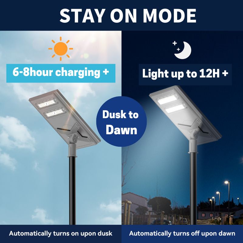 Load image into Gallery viewer, 100 W 150 W 200 W Commercial solar street light-Stay on