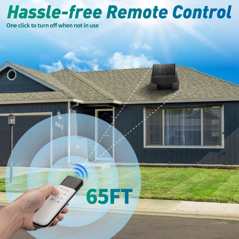 Load image into Gallery viewer, 12" Solar Attic Vent Fan -55W