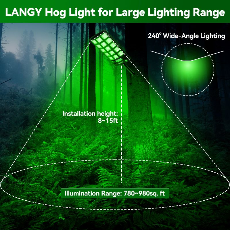 Load image into Gallery viewer, Solar Green Feeder Light for Hunting -9,000 lumens (2 Pack)