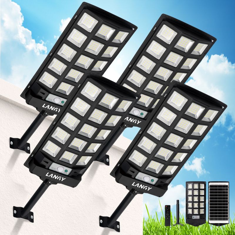 Load image into Gallery viewer, 60W 90W Solar Outdoor Dusk to Dawn Lights with Remote Control