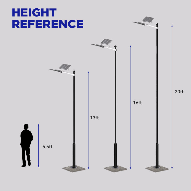 Load image into Gallery viewer, Solar Street Light Split Pole 13FT/16FT/20FT