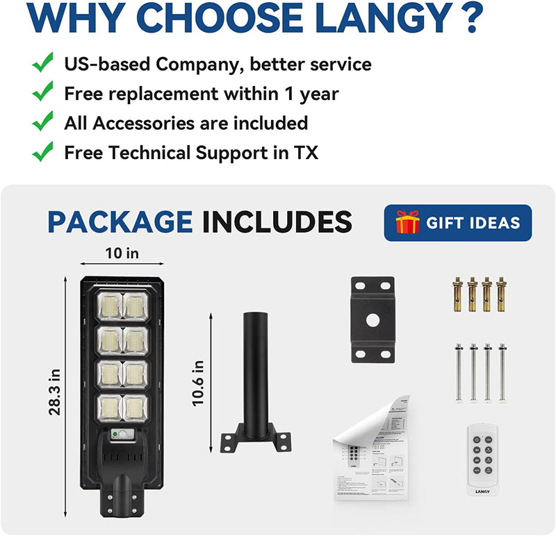 Load image into Gallery viewer, 3 PACK 200W solar street lights 20000 lumens