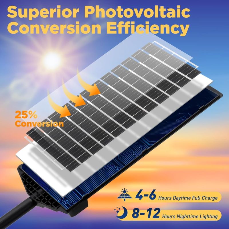 Load image into Gallery viewer, 70W Solar Outdoor Dusk to Dawn Lights with Remote Control-7000 lumens