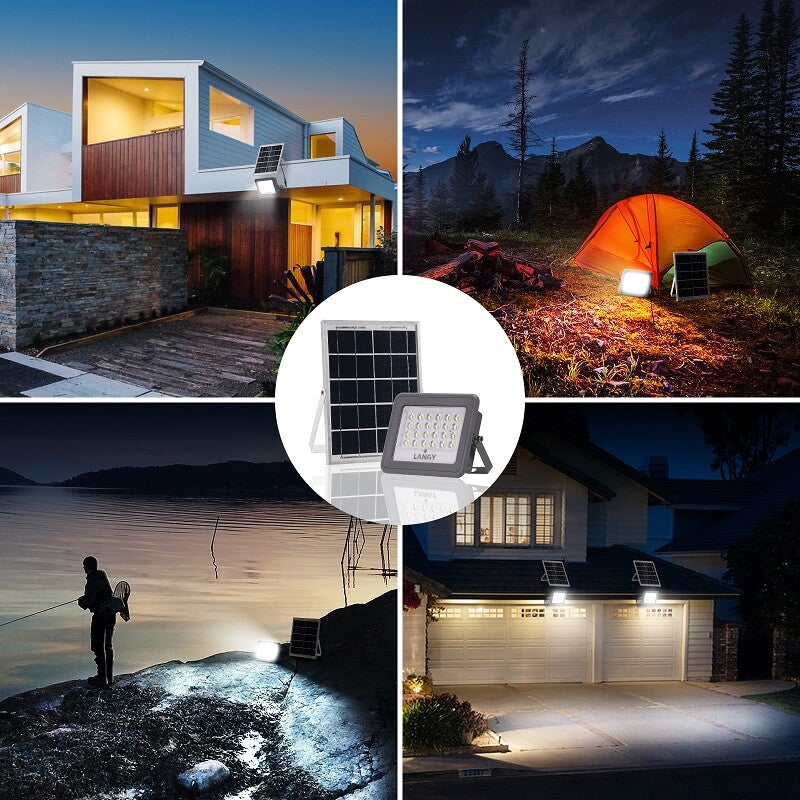 Load image into Gallery viewer, 30W solar LED floodlights