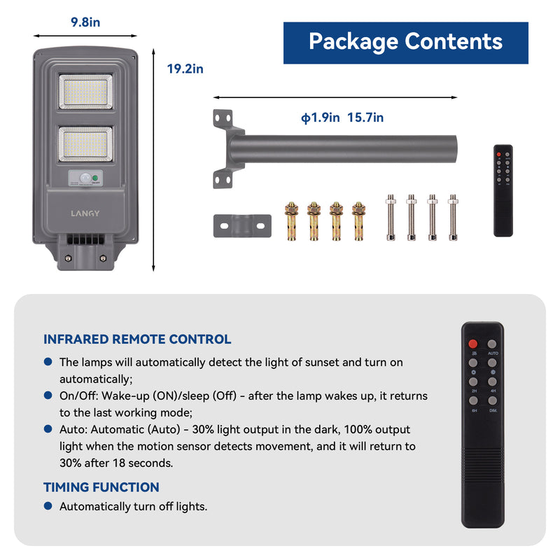 Load image into Gallery viewer, LANGY All in one solar street light -premium series