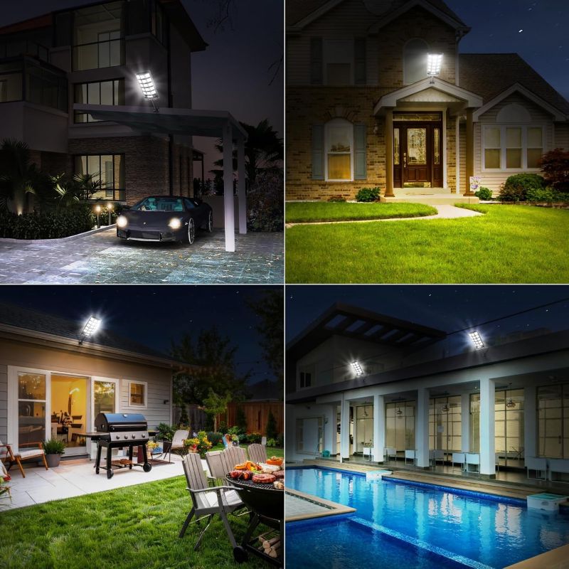 Load image into Gallery viewer, 70W Solar Outdoor Dusk to Dawn Lights with Remote Control-7000 lumens
