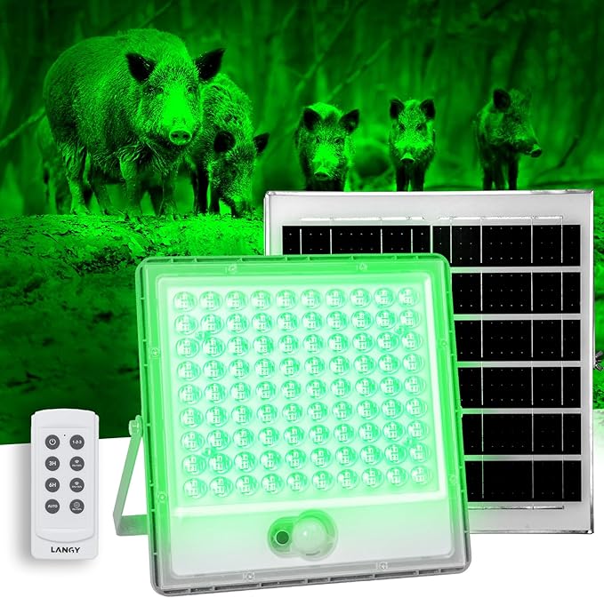 Load image into Gallery viewer, Solar Green Light for Night Hunting -12,000 lumens