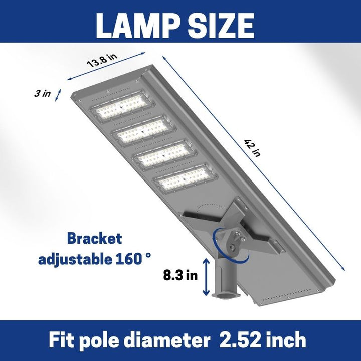 Load image into Gallery viewer, 100 W 150 W 200 W Commercial solar street light-Stay on