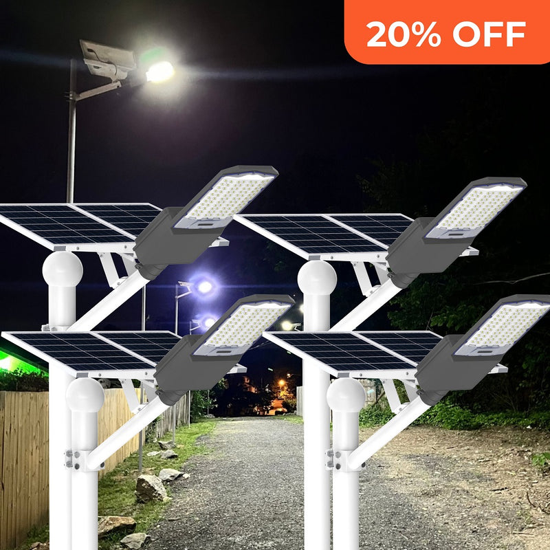 Load image into Gallery viewer, 1200W 1500W Solar Parking lot Light -40000lumens