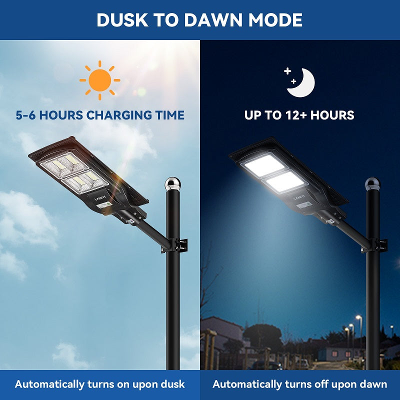 Load image into Gallery viewer, 90W 120W Solar street LED lights -warm white/ white