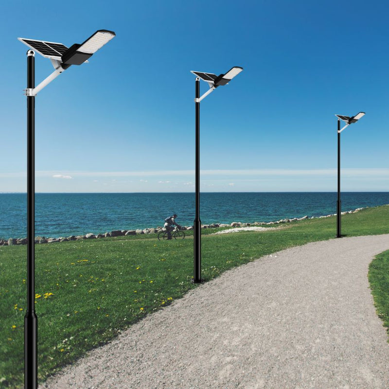 Load image into Gallery viewer, 1200W solar street light with pole -30,000lumens