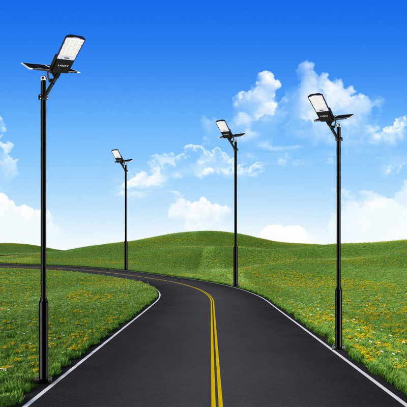 Load image into Gallery viewer, 1800W solar street light with 20ft /16ft pole