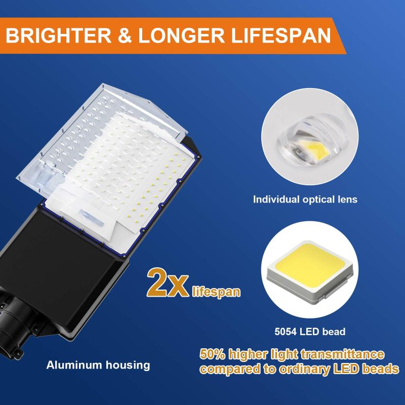 Load image into Gallery viewer, 1200W solar street light with pole -30,000lumens