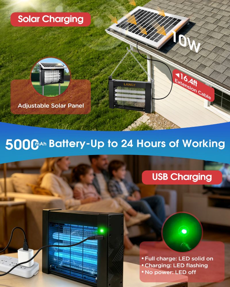 Load image into Gallery viewer, Upgraded Solar Mosquito Killer Lamp-10W