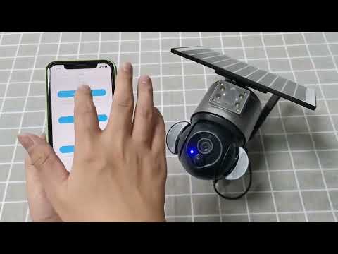 Load and play video in Gallery viewer, 2K HD 4MP  Solar Security  Camera  wireless  WIFI