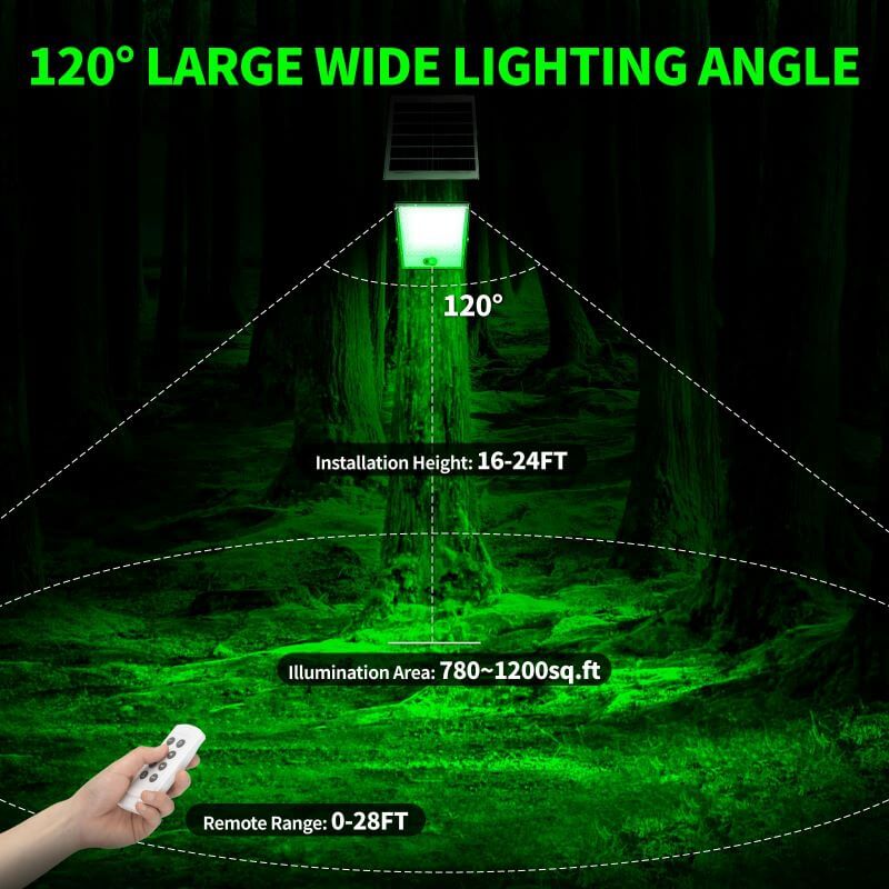 Load image into Gallery viewer, Solar Green Light for Night Hunting -12,000 lumens