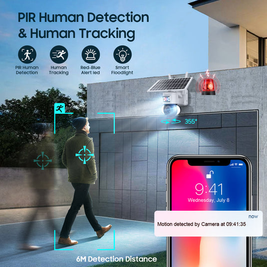 2K HD 4MP  Solar Security  Camera  wireless  WIFI