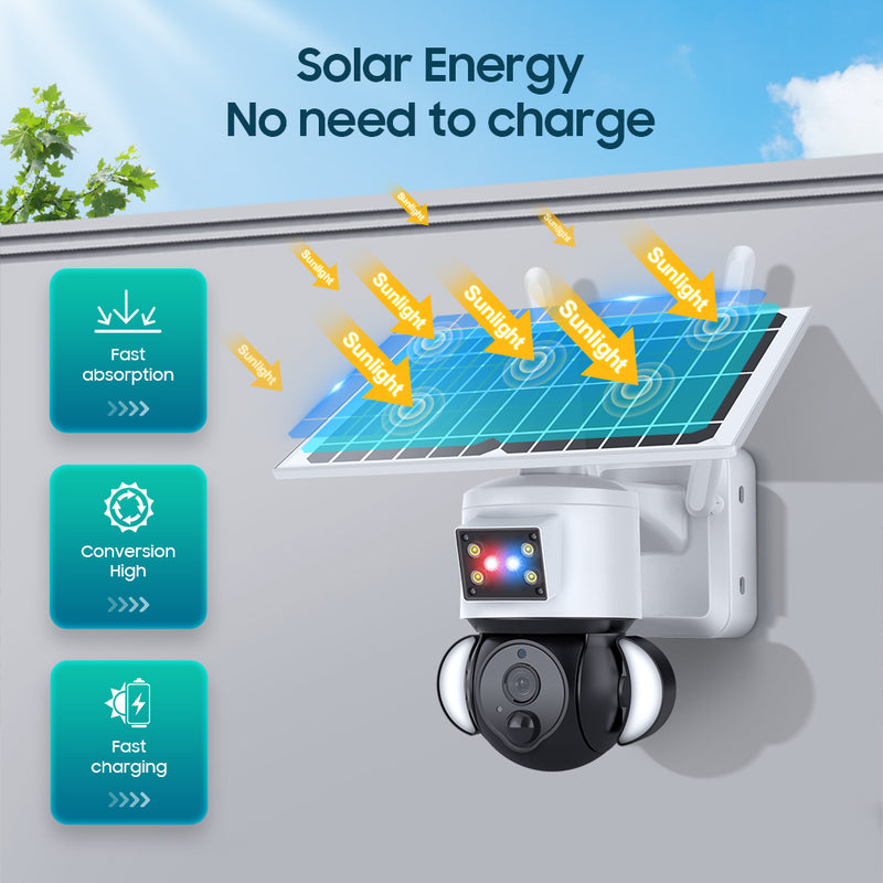 Load image into Gallery viewer, 2K HD 4MP  Solar Security  Camera  wireless  WIFI