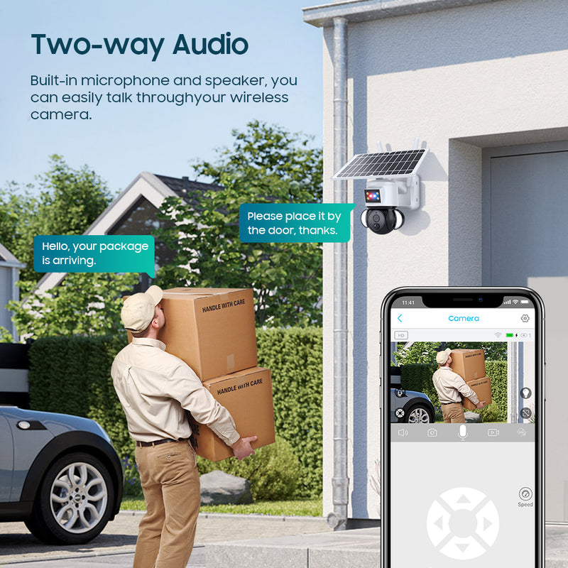 Load image into Gallery viewer, 2K HD 4MP  Solar Security  Camera  wireless  WIFI