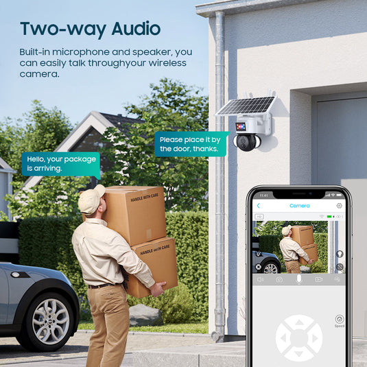 2K HD 4MP  Solar Security  Camera  wireless  WIFI
