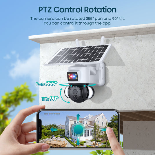 2K HD 4MP  Solar Security  Camera  wireless  WIFI