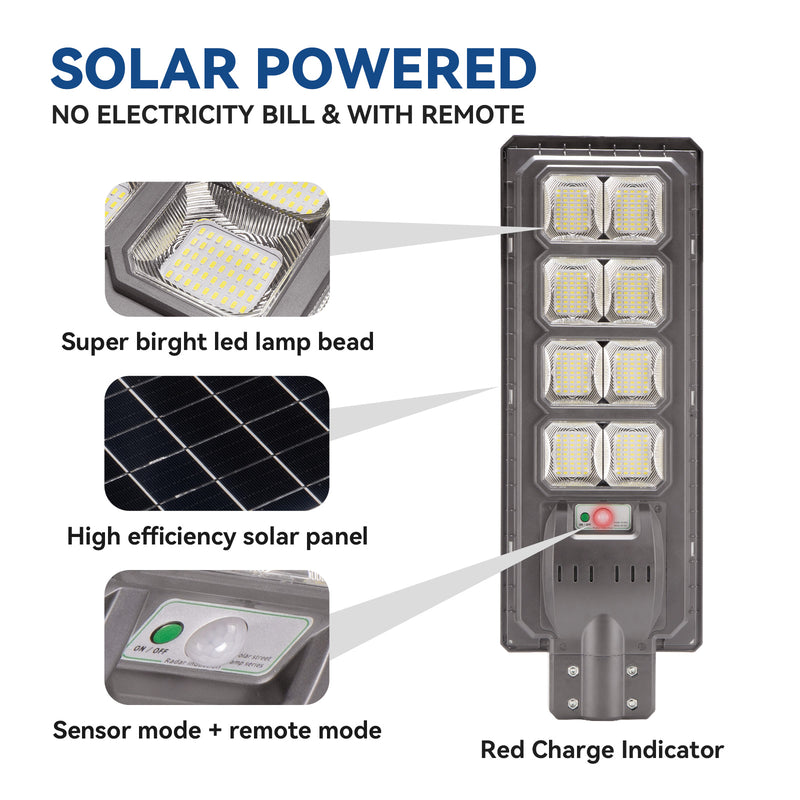 Load image into Gallery viewer, 200W solar street lights- 20,000 lumens (1 PC )