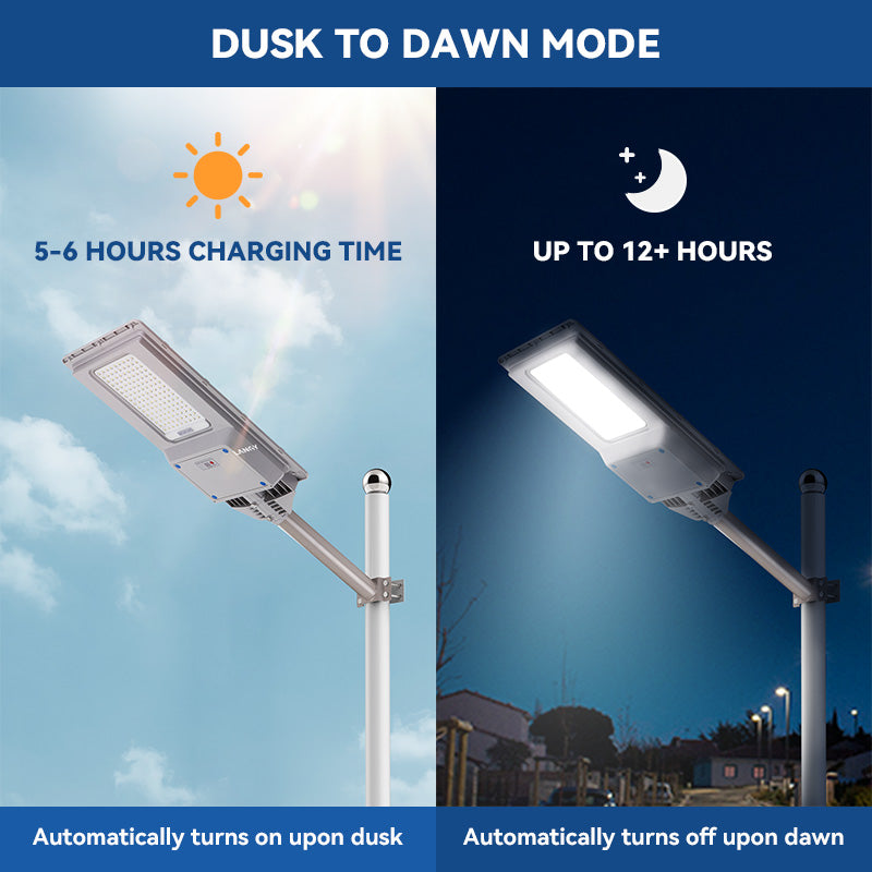 Load image into Gallery viewer, 2 Pack 300 W all in one  solar street light 25000 lumens