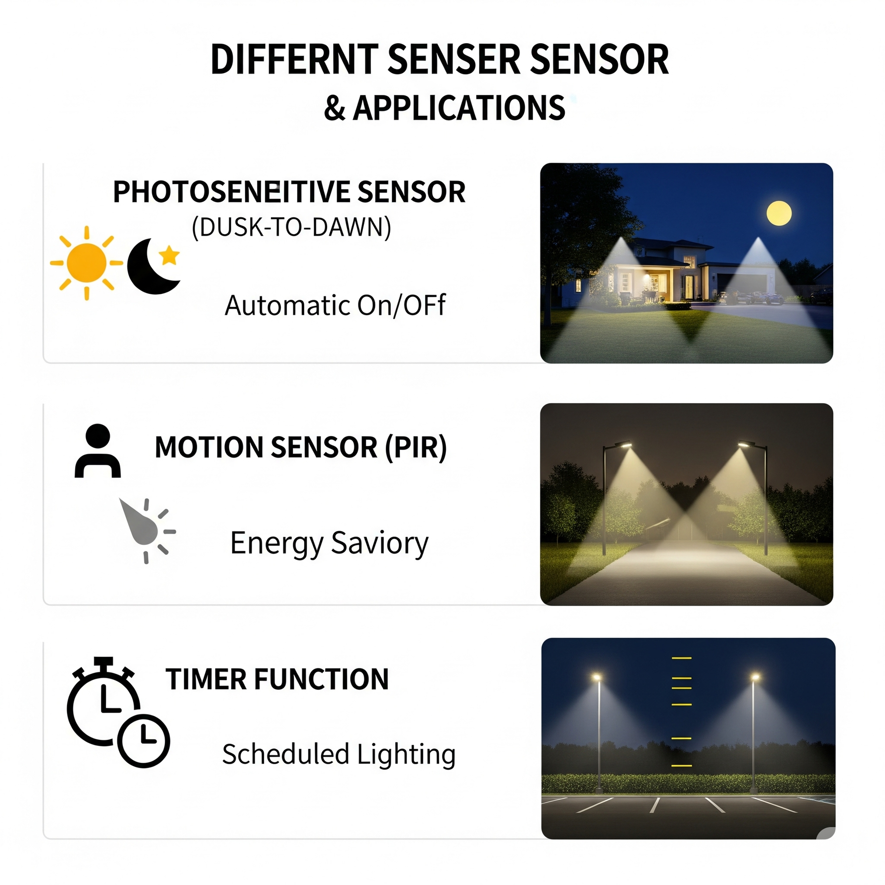 Example For Light Sensor Smart Sensing: Understanding Solar Floodlight Sensor Types and Their A ...