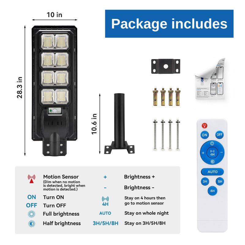 Load image into Gallery viewer, 200W solar street lights 20000 lumens -Smart APP Control
