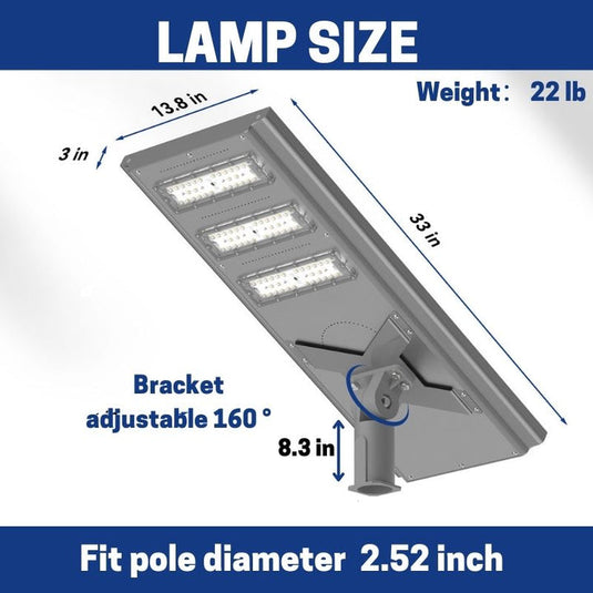 100 W 150 W 200 W Commercial solar street light-Stay on
