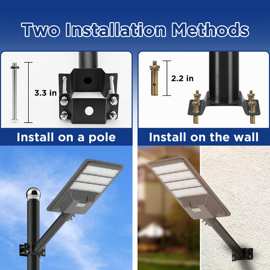 Black Solar street light mounting bracket -2.3