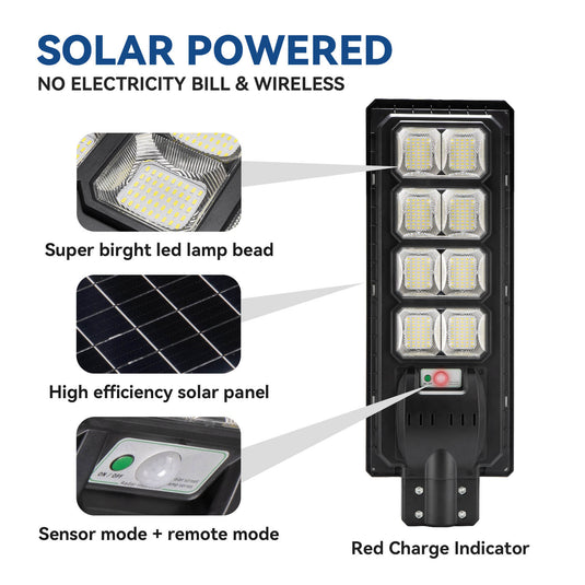 200W Solar Street Light with pole 16FT/20FT