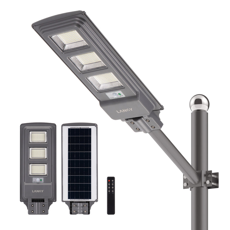 Load image into Gallery viewer, 4 PACK  120 W solar street lights -12,000 lumens
