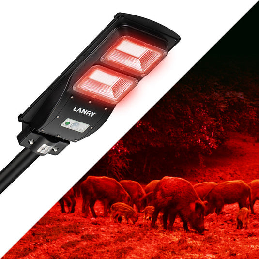 Solar Red Light for Hunting Hogs Deers,Fish light