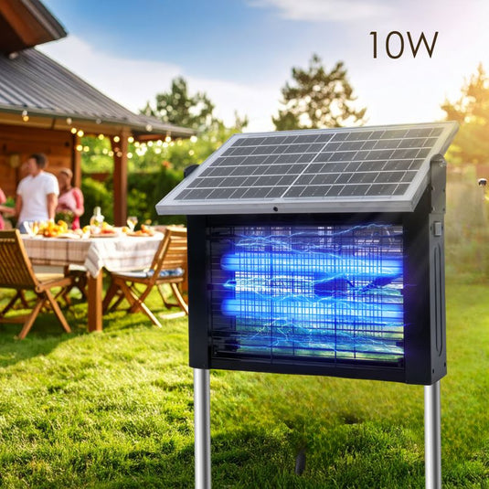 Upgraded Solar Bug Zapper Outdoor-10W Solar Panel