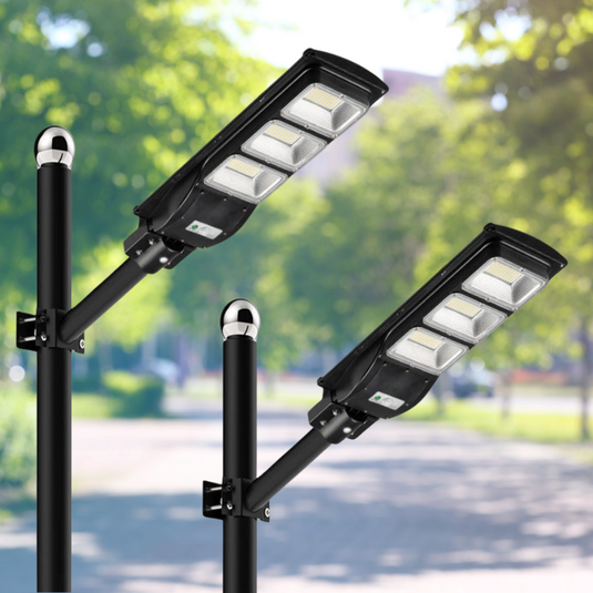 LANGY 150 W Led solar street lights 10000 lumens, solar powered street  light outdoor – Langy Solar Lights