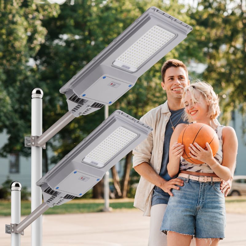 Load image into Gallery viewer, 2 Pack 300 W all in one  solar street light 25000 lumens
