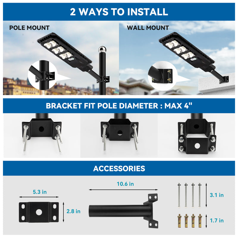 Load image into Gallery viewer, LANGY 150 W Led solar street lights 10000 lumens

